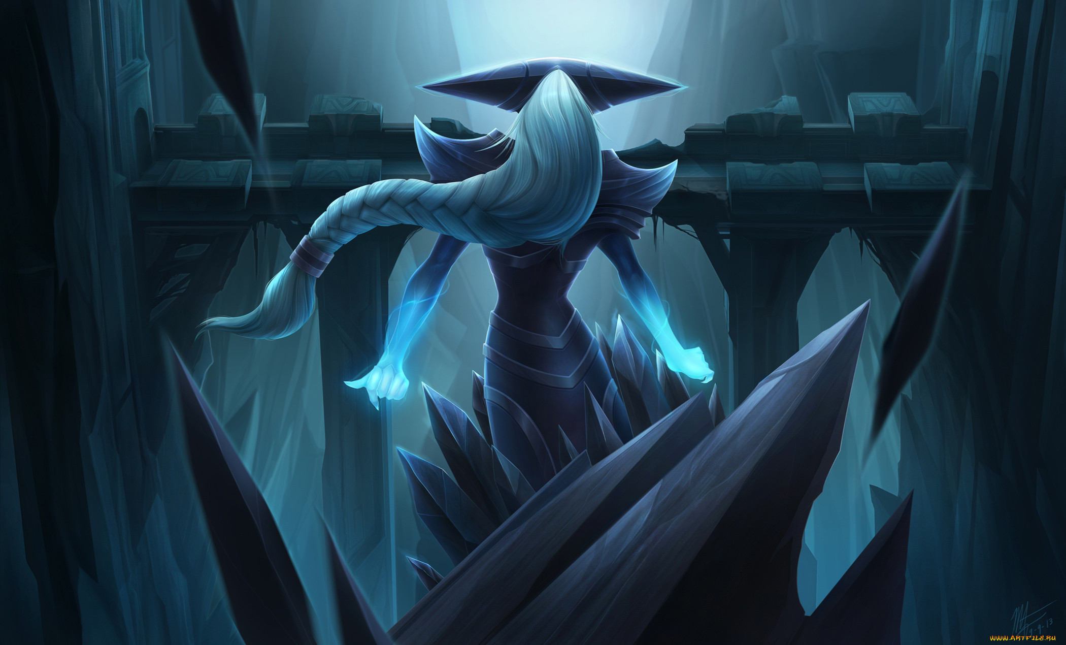  , league of legends, lissandra, queenn, art, league, of, legends, freljord, ice, witch